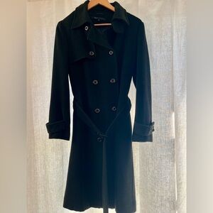 Marc Jacobs Black Double-Breasted Trench Coat